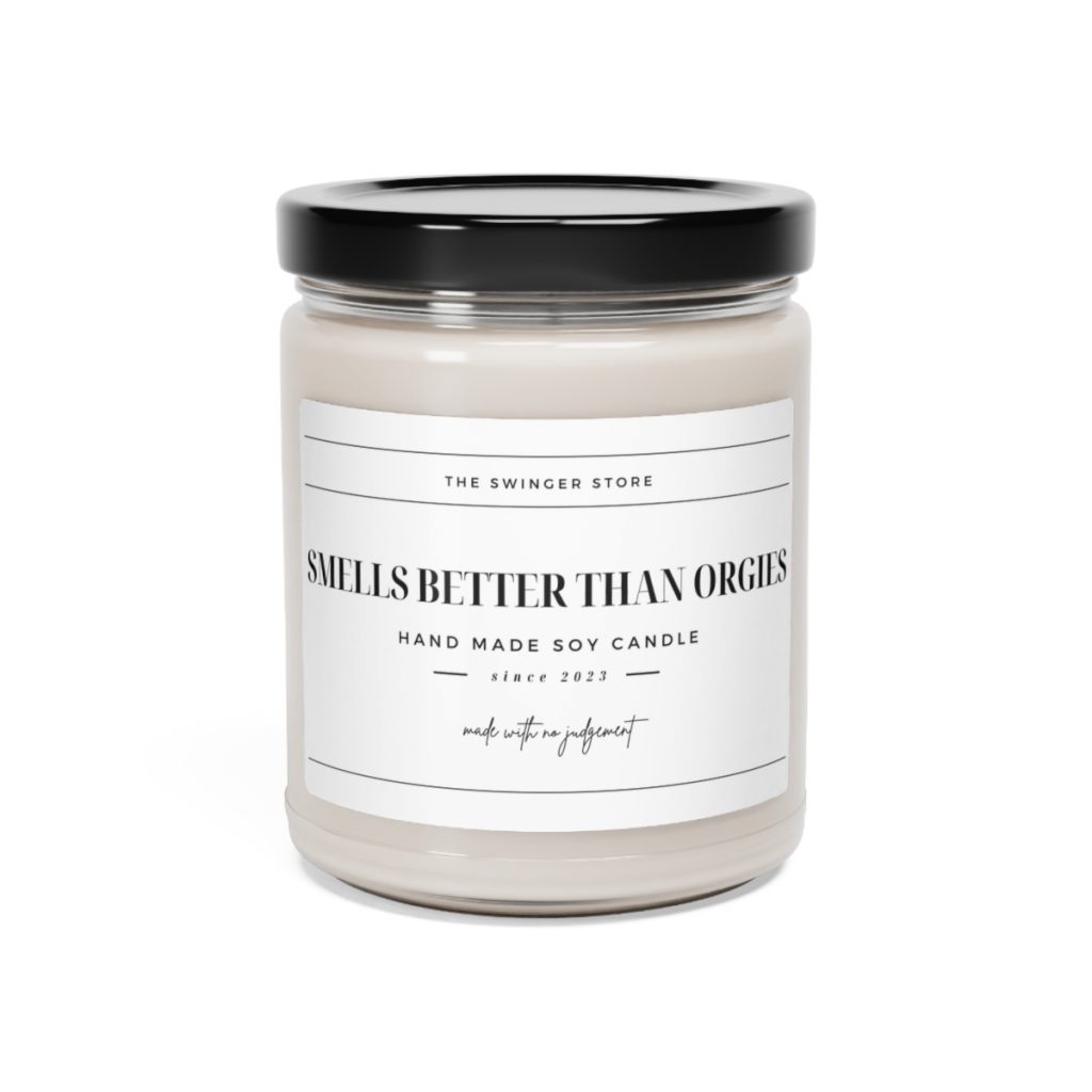 Smells Better Than Orgies Scented Soy Candle, Scented Candle for the Swinger Lifestyle