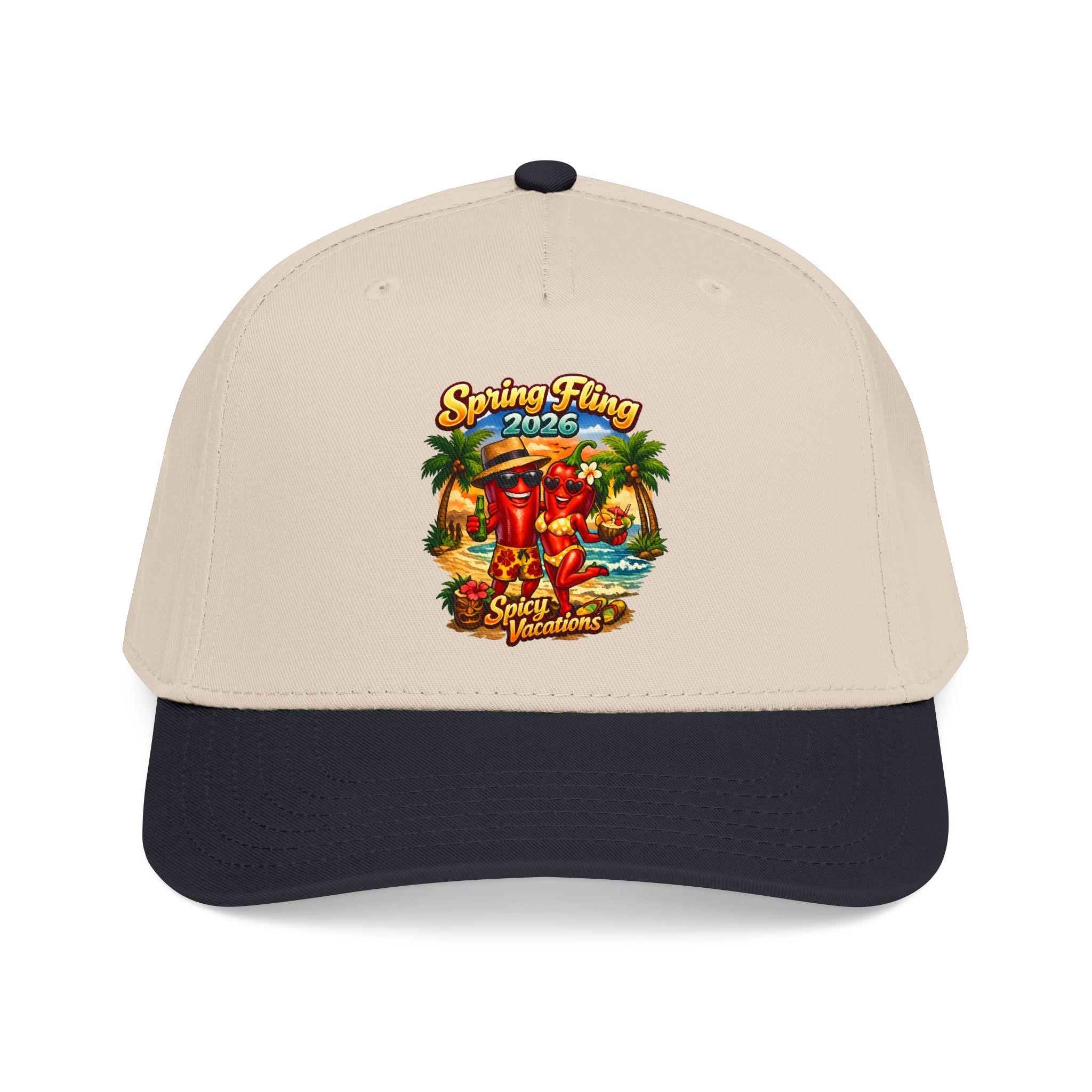 Baseball Cap — “Spring Fling 2026 Spicy Vacations” Tropical Hat - Image 15