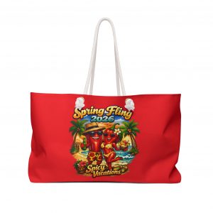 Spring Fling 2026 Weekender Bag — "Spicy Vacations" Tropical Travel Tote