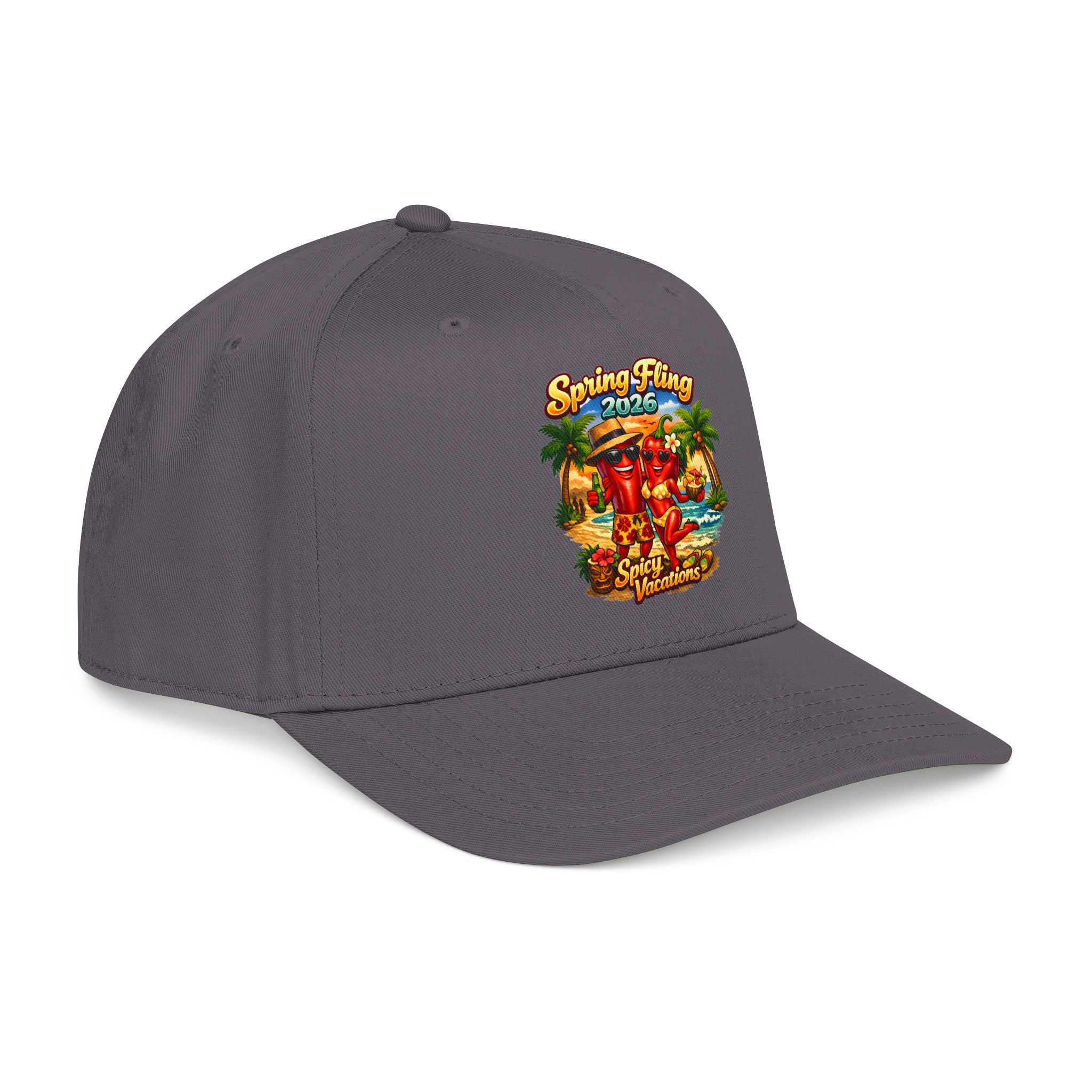 Baseball Cap — “Spring Fling 2026 Spicy Vacations” Tropical Hat - Image 2