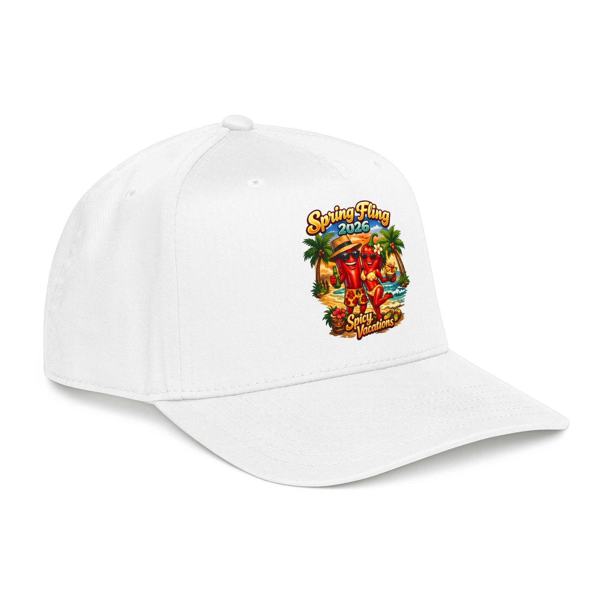 Baseball Cap — “Spring Fling 2026 Spicy Vacations” Tropical Hat - Image 10
