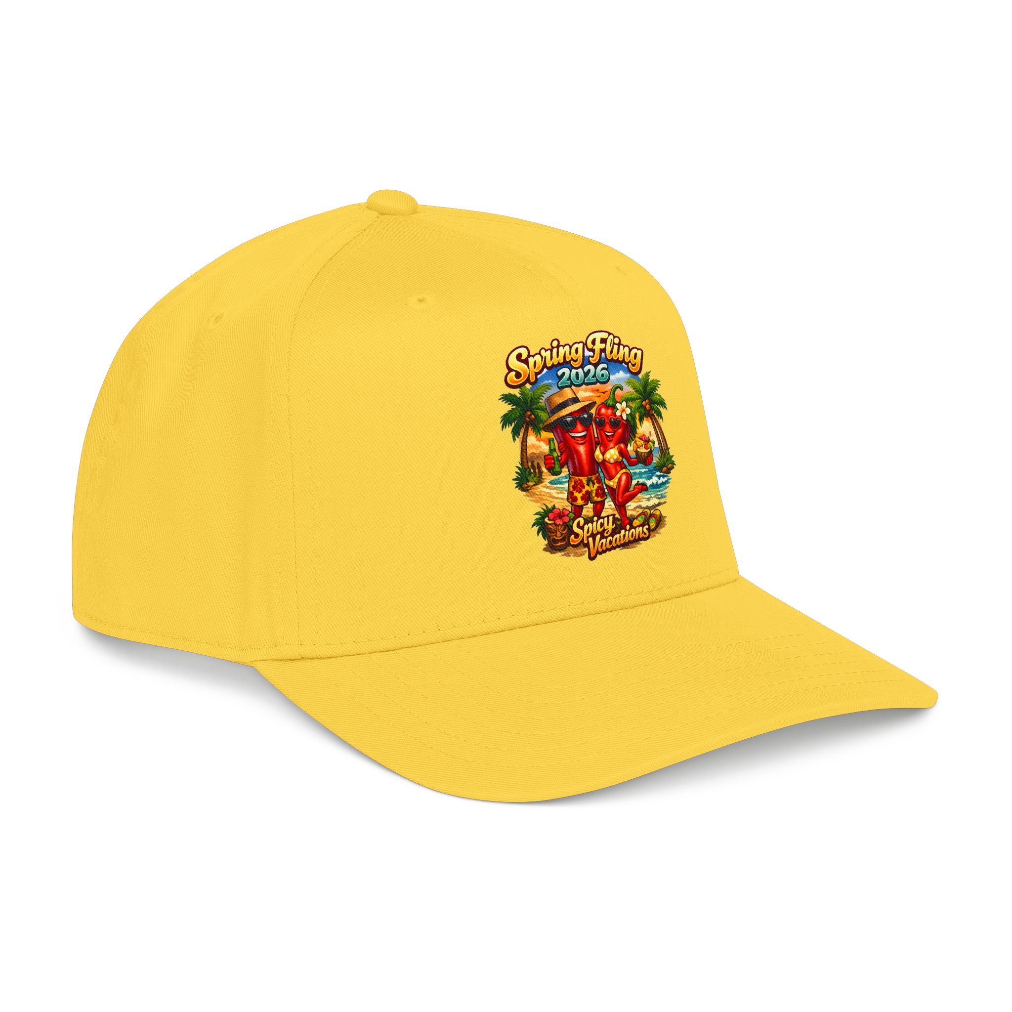 Baseball Cap — “Spring Fling 2026 Spicy Vacations” Tropical Hat - Image 4