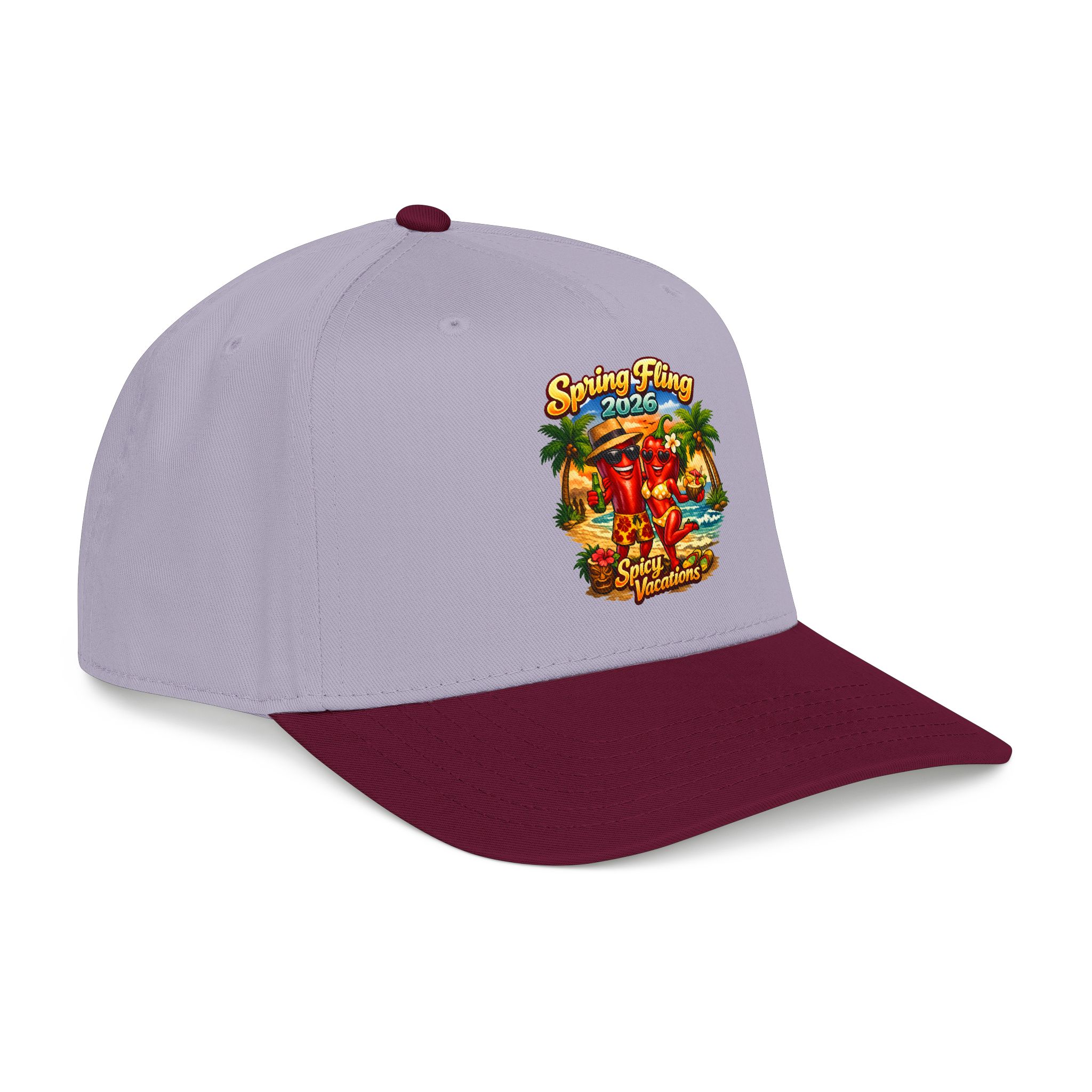 Baseball Cap — “Spring Fling 2026 Spicy Vacations” Tropical Hat - Image 18