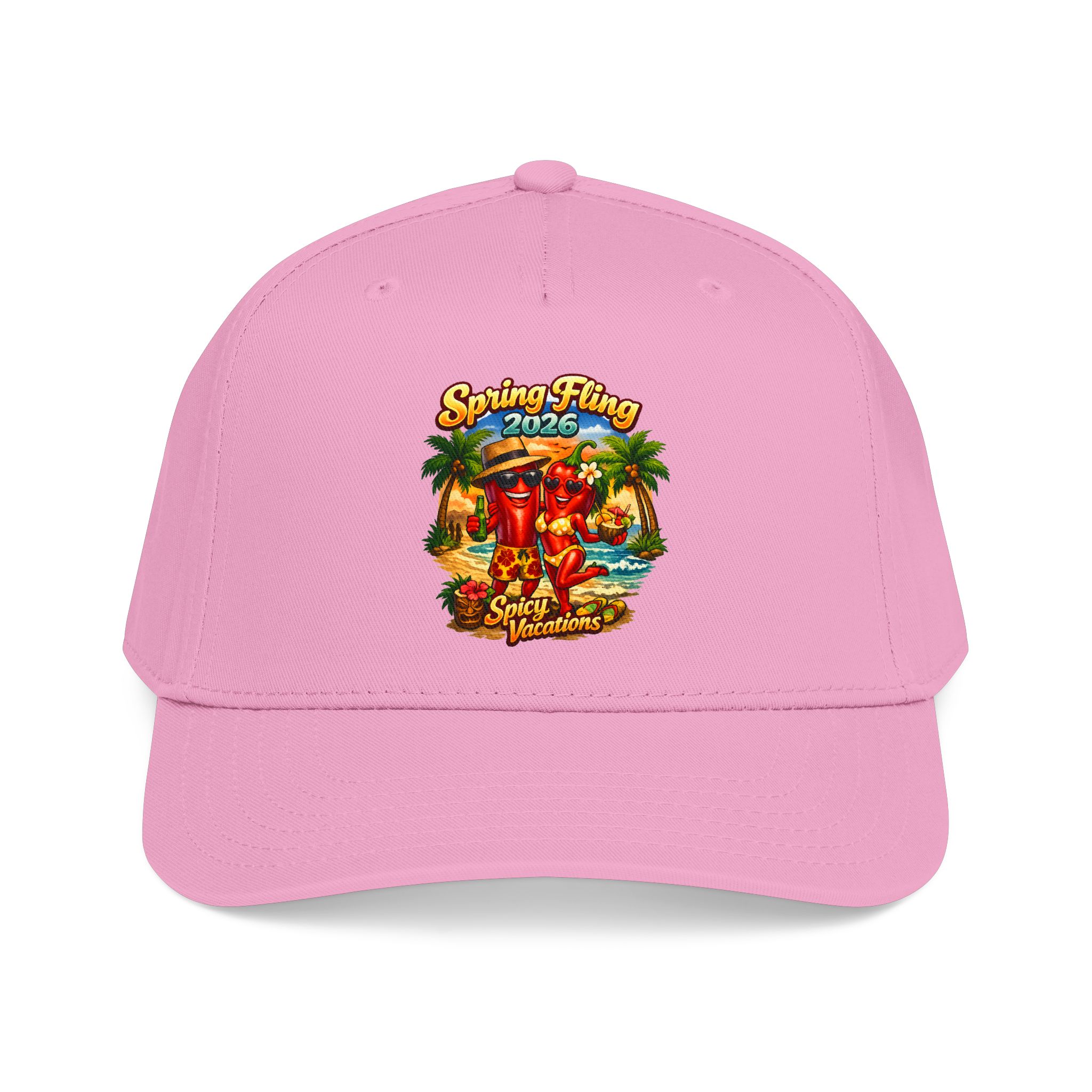 Baseball Cap — “Spring Fling 2026 Spicy Vacations” Tropical Hat - Image 19