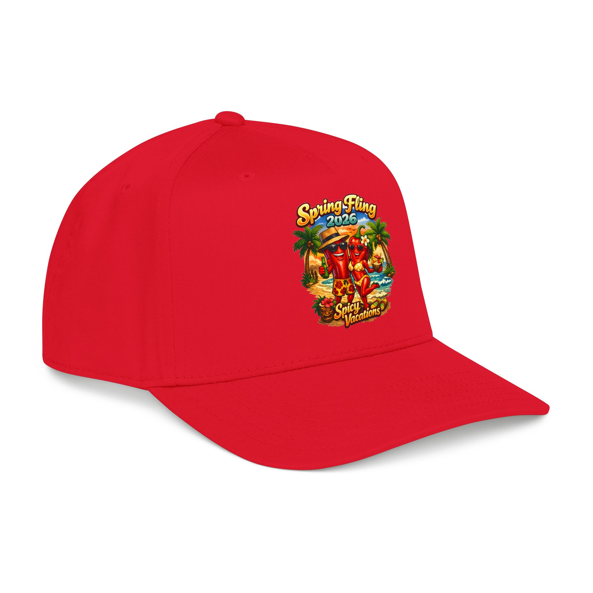 Baseball Cap — “Spring Fling 2026 Spicy Vacations” Tropical Hat - Image 22