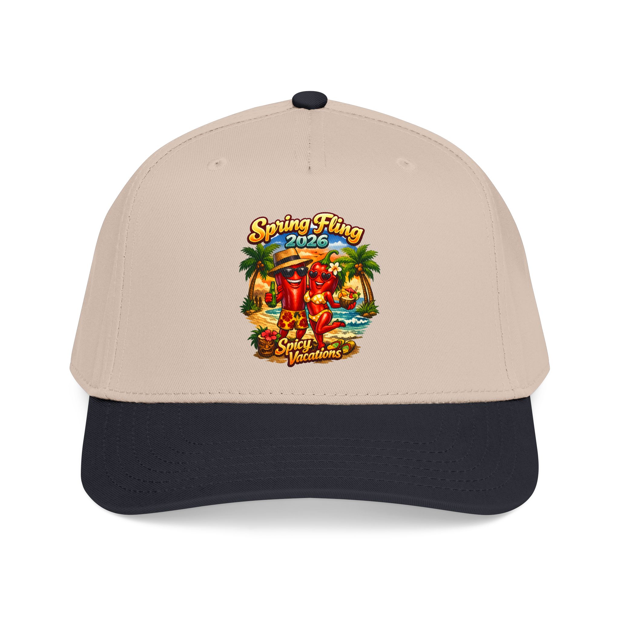 Baseball Cap — “Spring Fling 2026 Spicy Vacations” Tropical Hat - Image 13