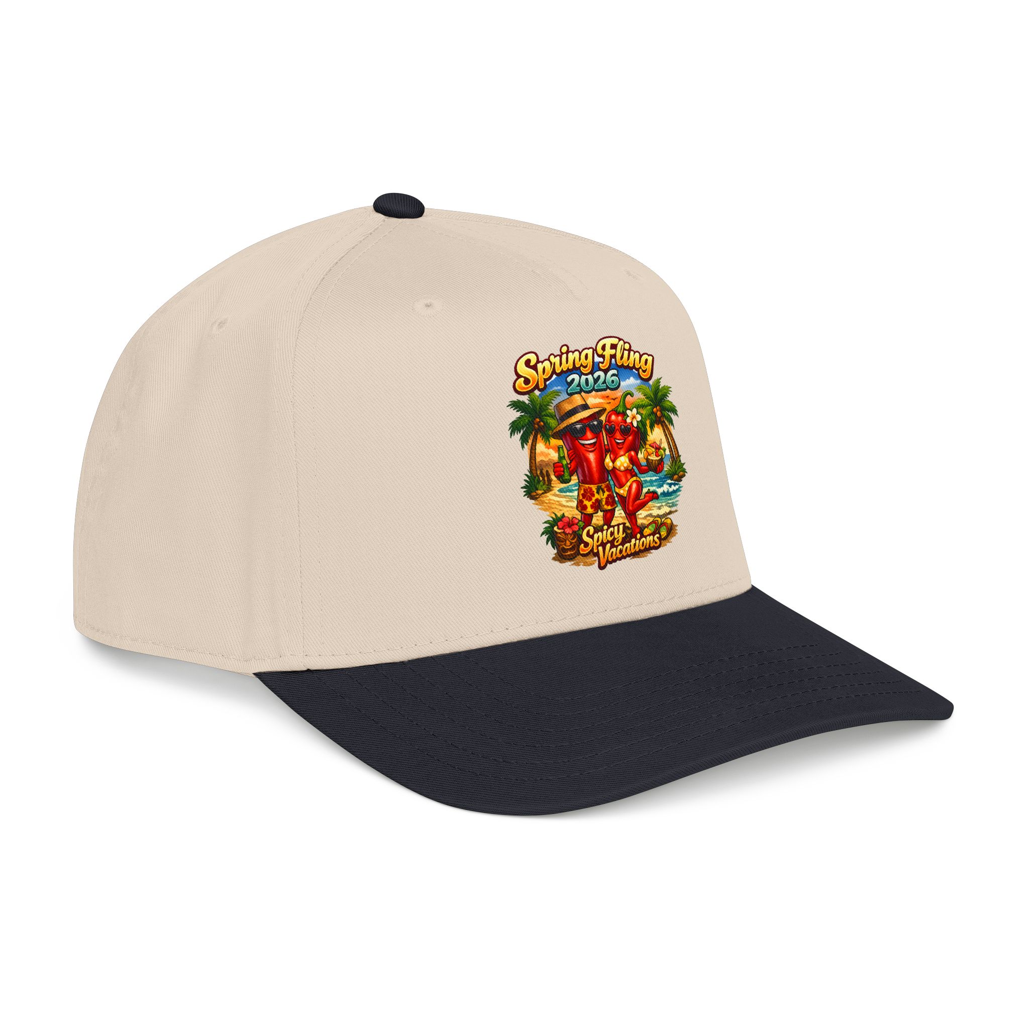 Baseball Cap — “Spring Fling 2026 Spicy Vacations” Tropical Hat - Image 16
