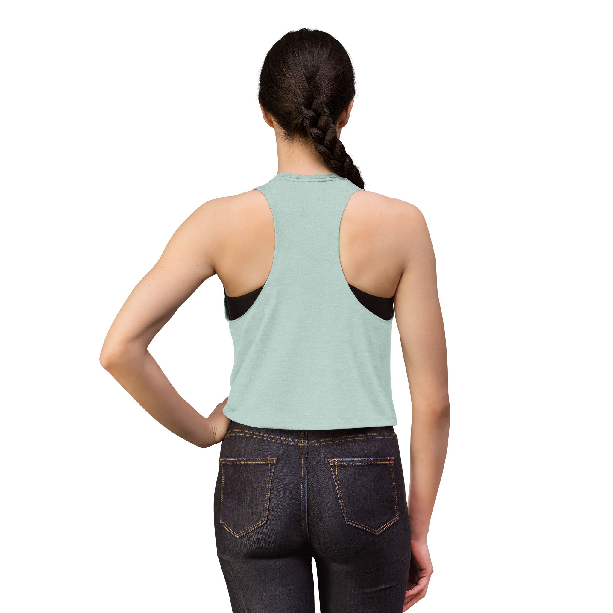 Bianca Boom Crop Top — Pink Script Women’s Tank - Image 12