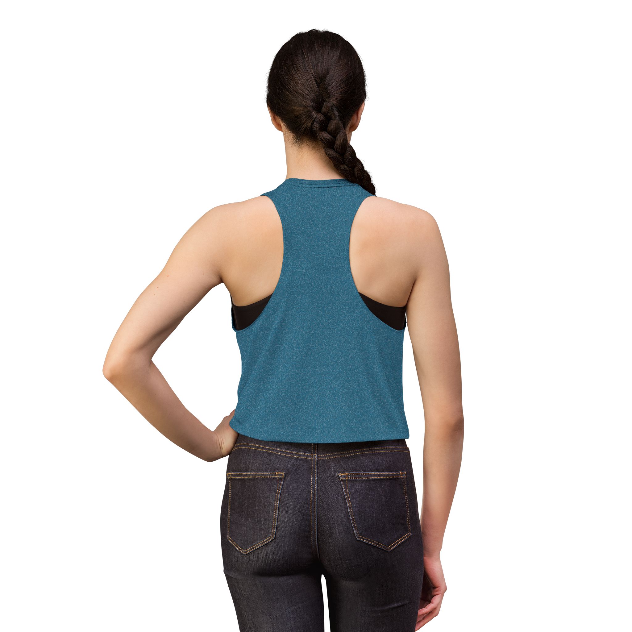 Bianca Boom Crop Top — Pink Script Women’s Tank - Image 20