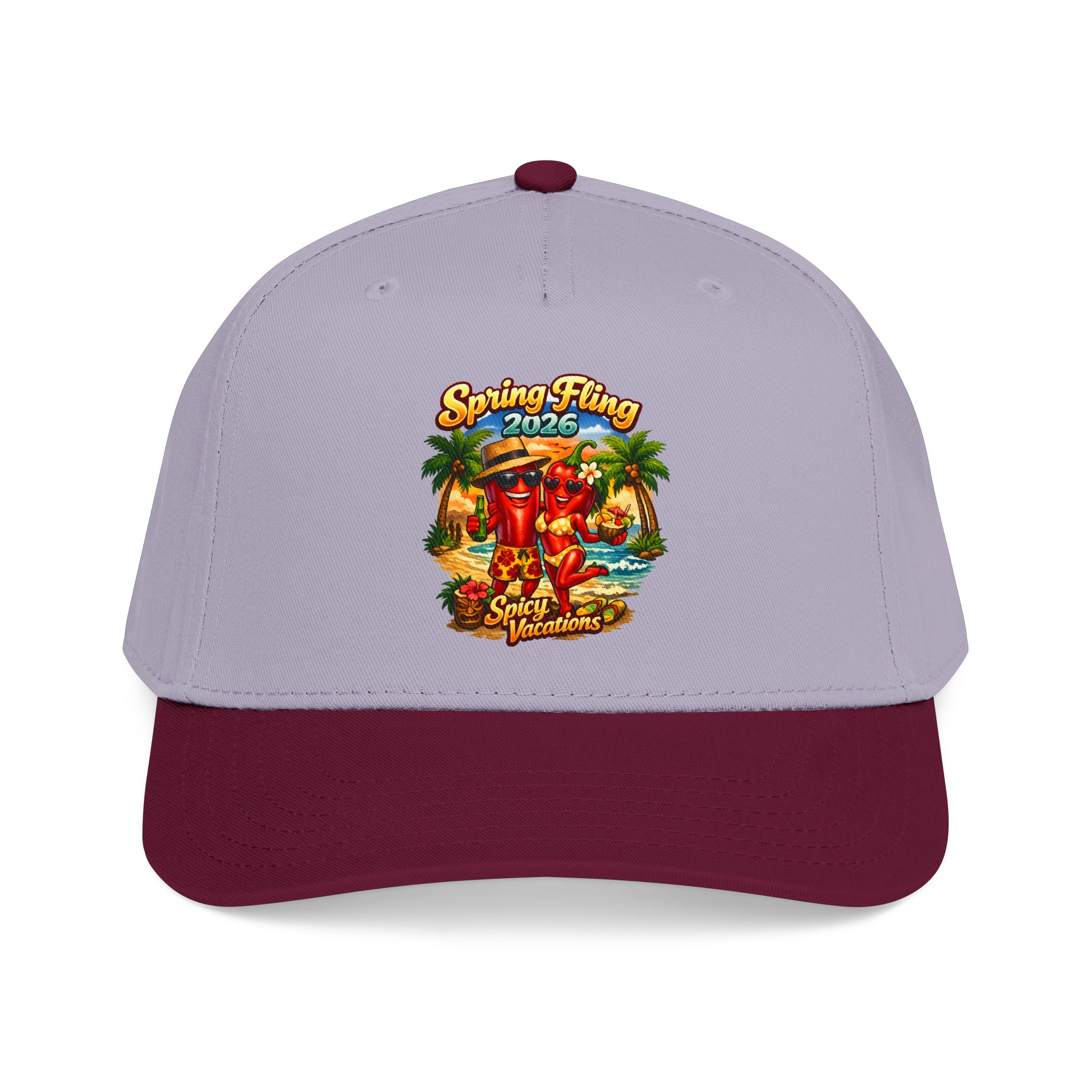 Baseball Cap — “Spring Fling 2026 Spicy Vacations” Tropical Hat - Image 17