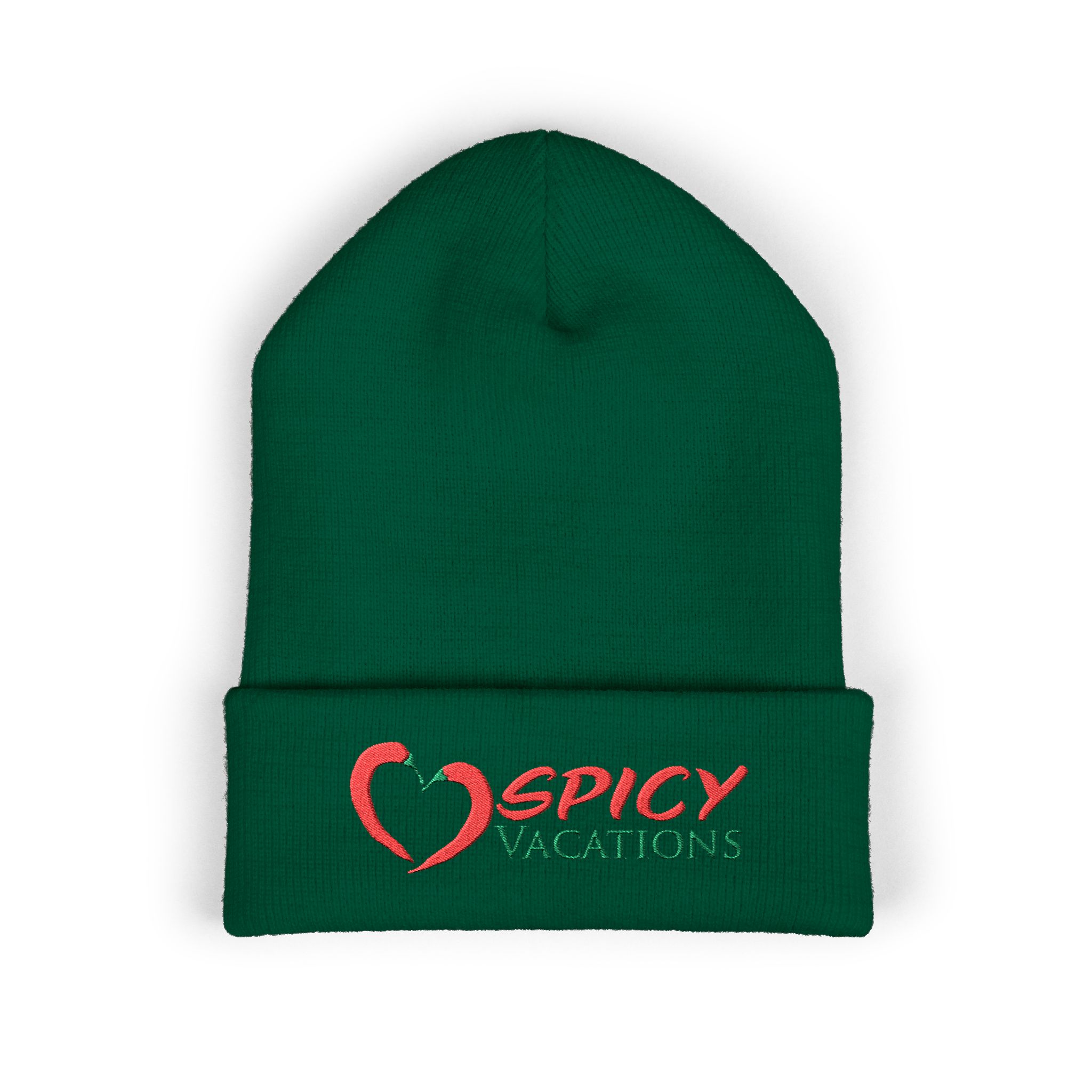 Embroidered 'Spicy Vacations' Cuffed Beanie — 10 Colors - Image 16
