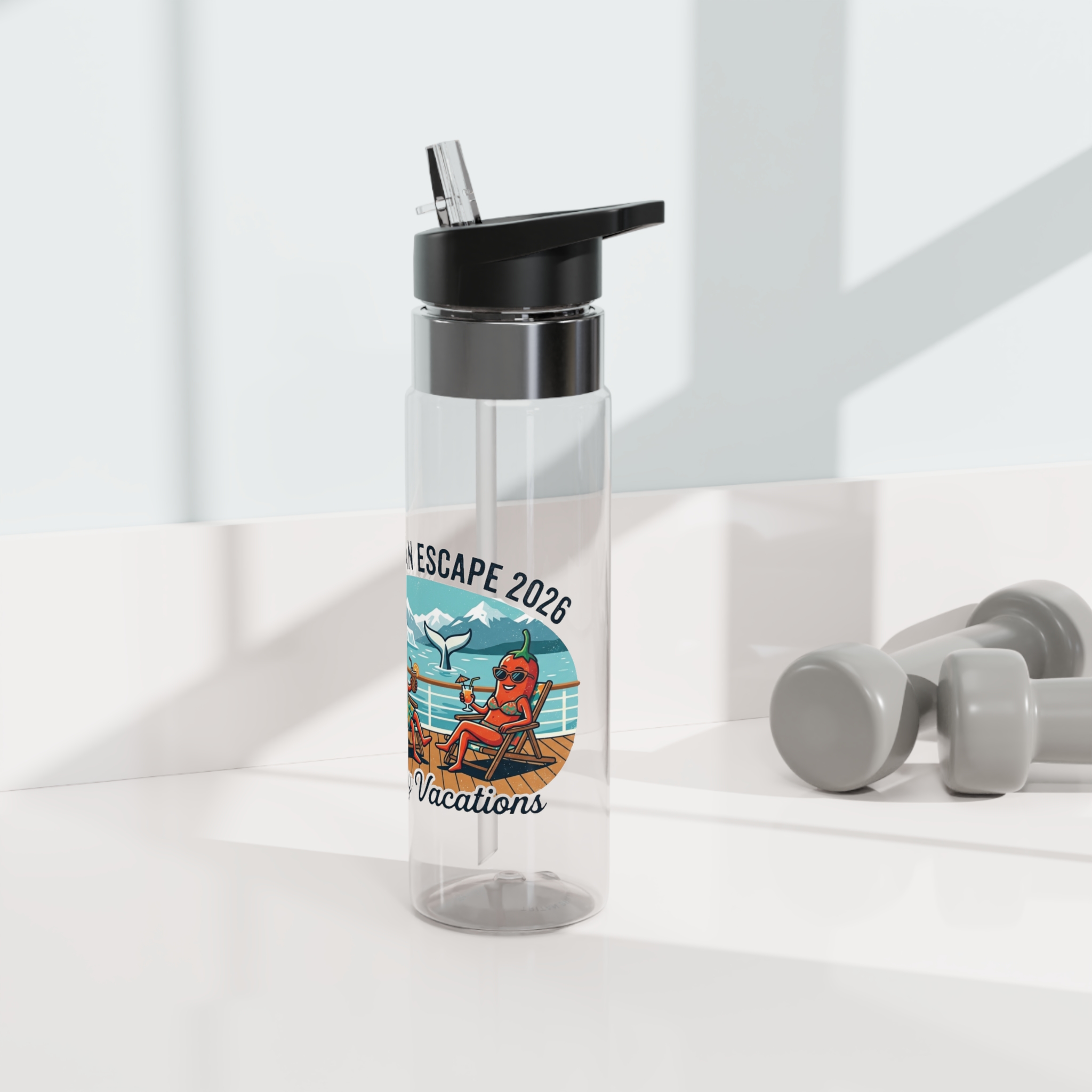 Sport Bottle — 'Alaskan Escape 2026: Spicy Vacations' Tritan 20oz - Image 4
