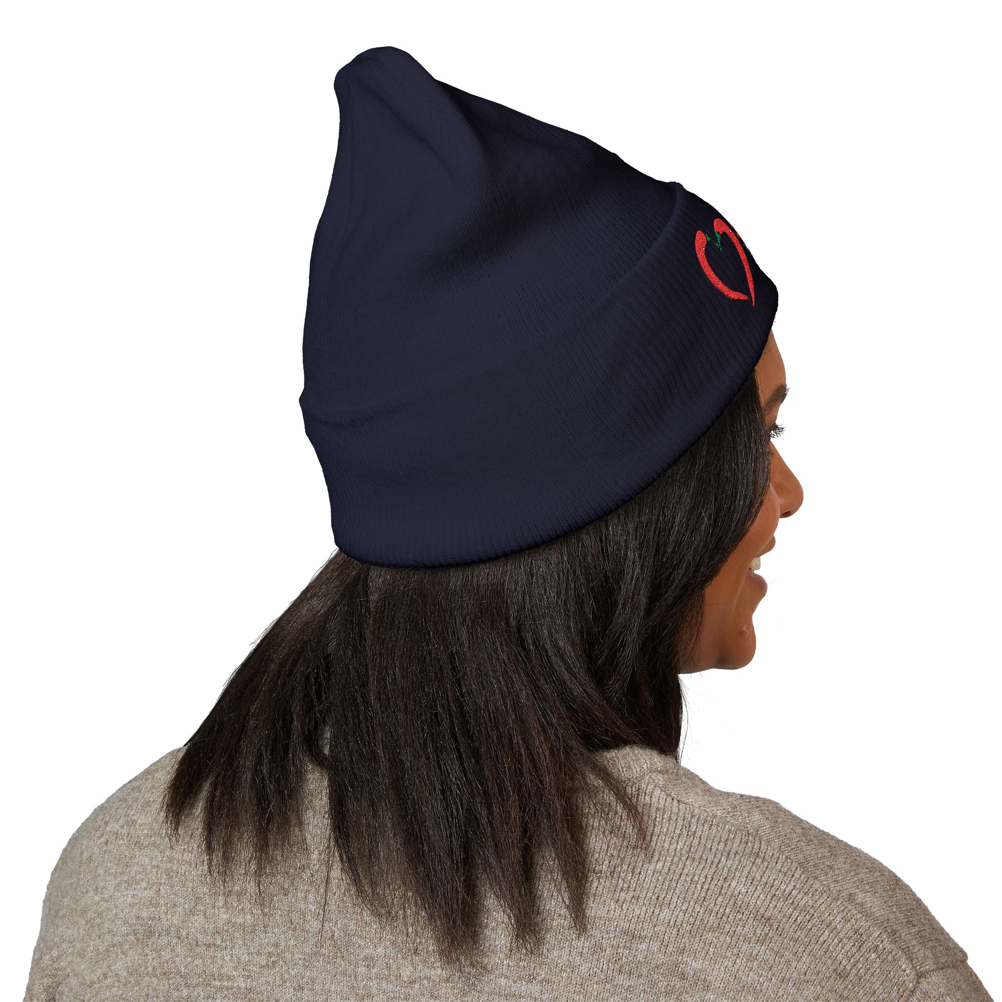 Embroidered 'Spicy Vacations' Cuffed Beanie — 10 Colors - Image 29