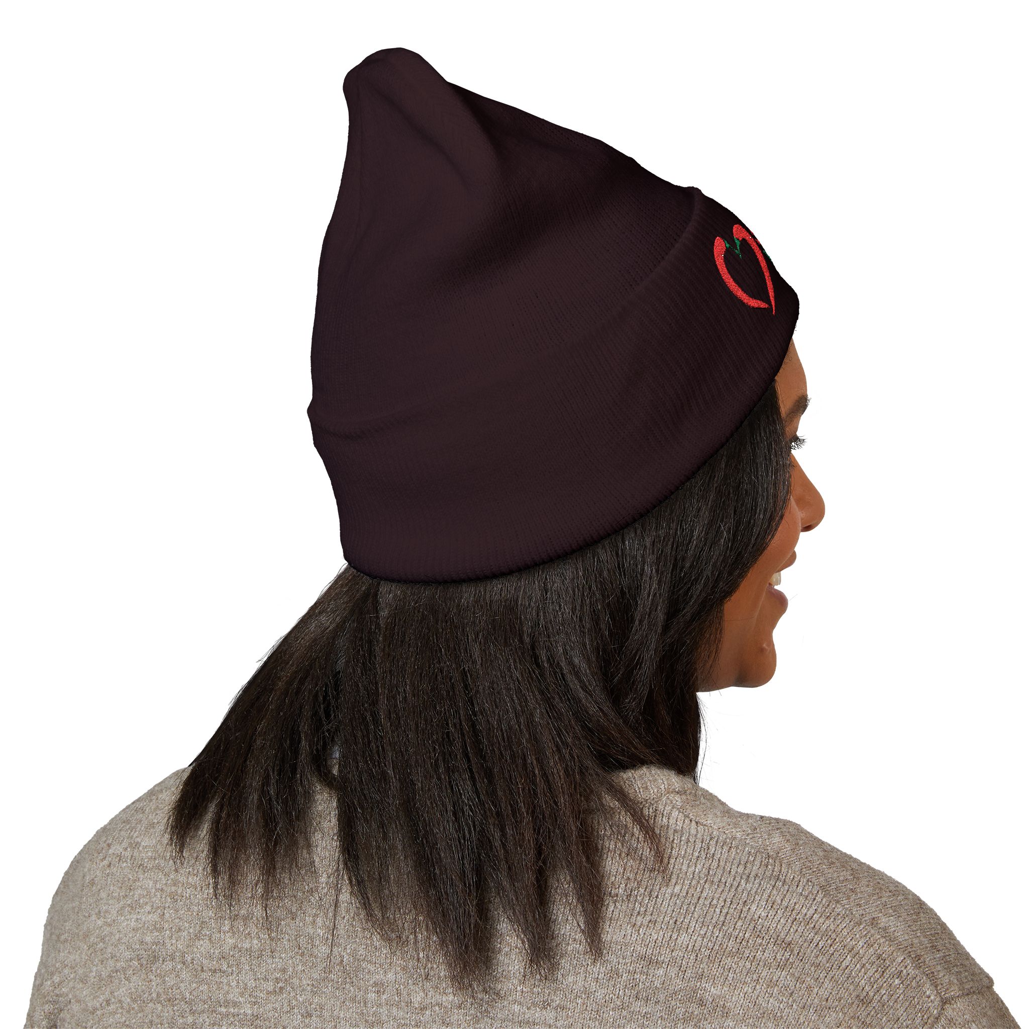 Embroidered 'Spicy Vacations' Cuffed Beanie — 10 Colors - Image 49