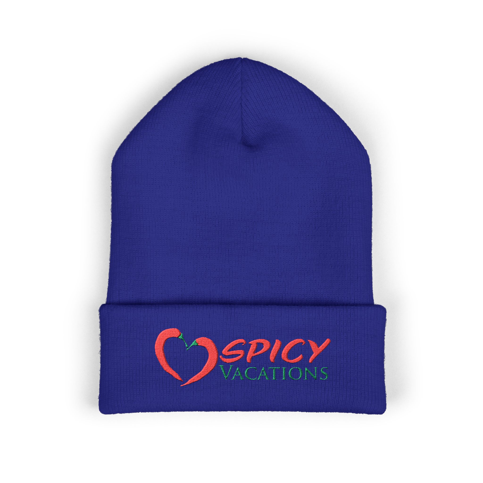 Embroidered 'Spicy Vacations' Cuffed Beanie — 10 Colors - Image 21