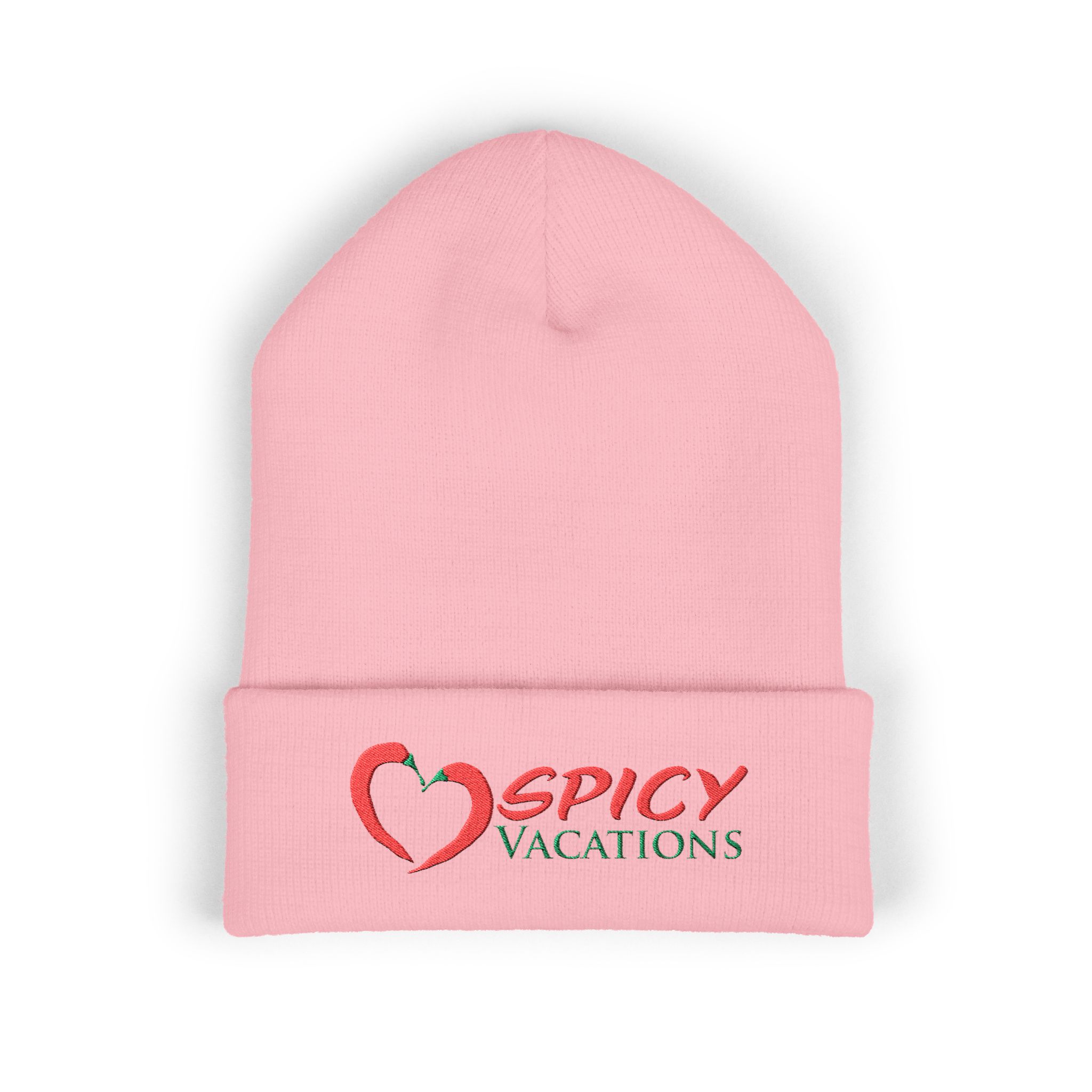 Embroidered 'Spicy Vacations' Cuffed Beanie — 10 Colors - Image 36