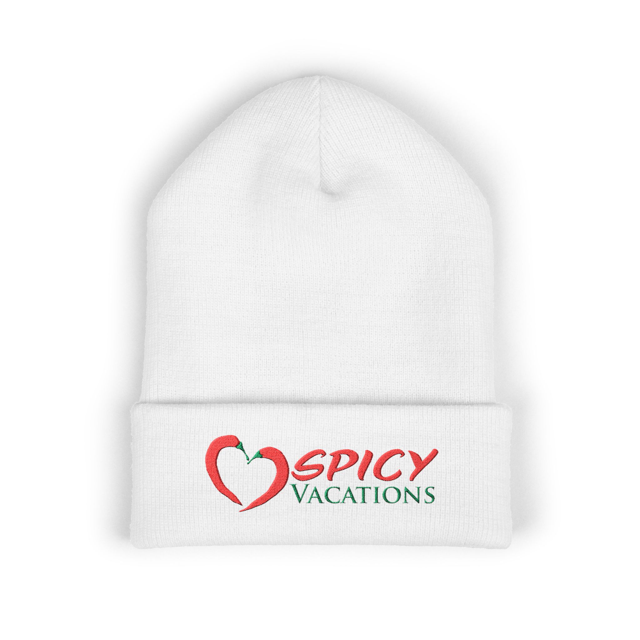 Embroidered 'Spicy Vacations' Cuffed Beanie — 10 Colors - Image 6