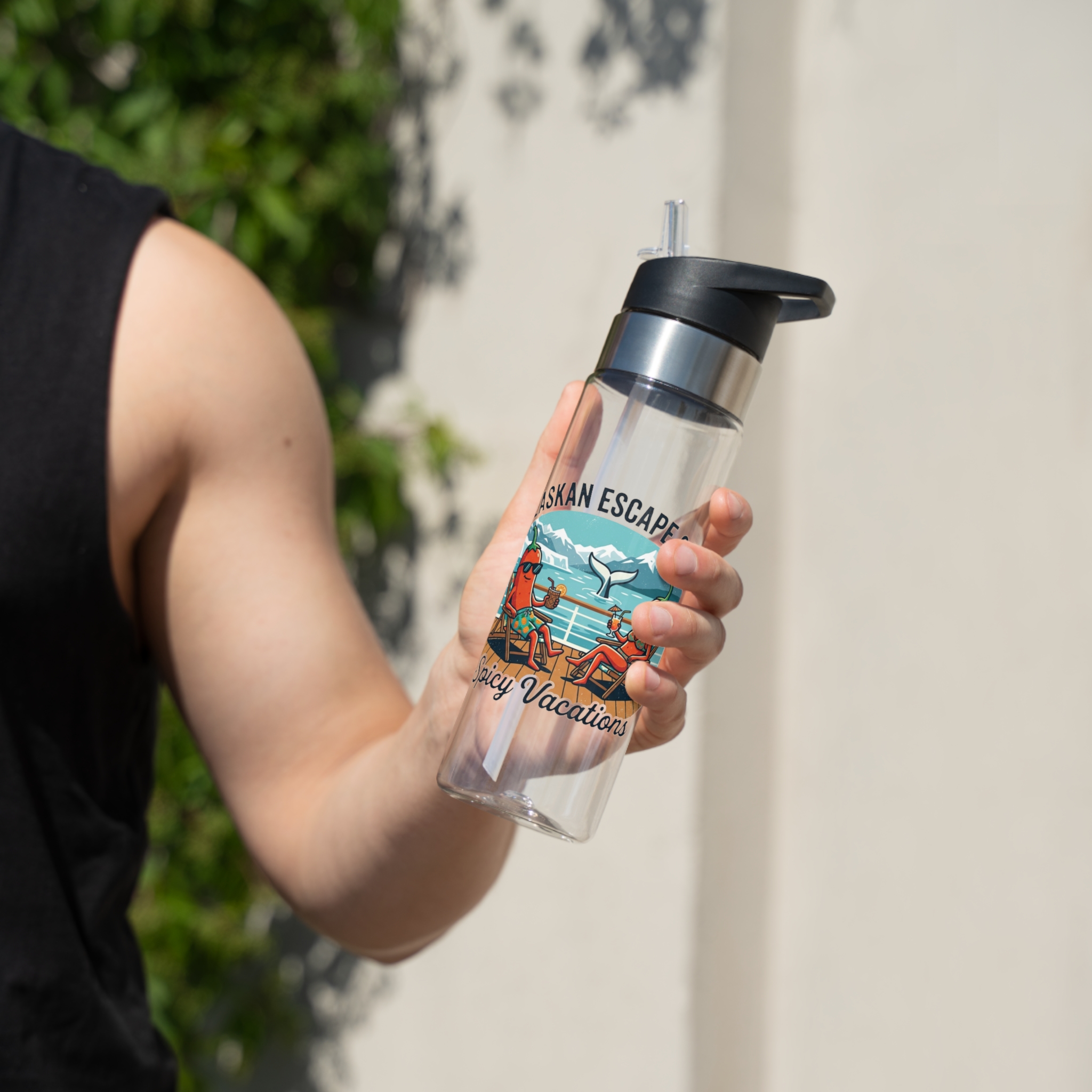 Sport Bottle — 'Alaskan Escape 2026: Spicy Vacations' Tritan 20oz - Image 5