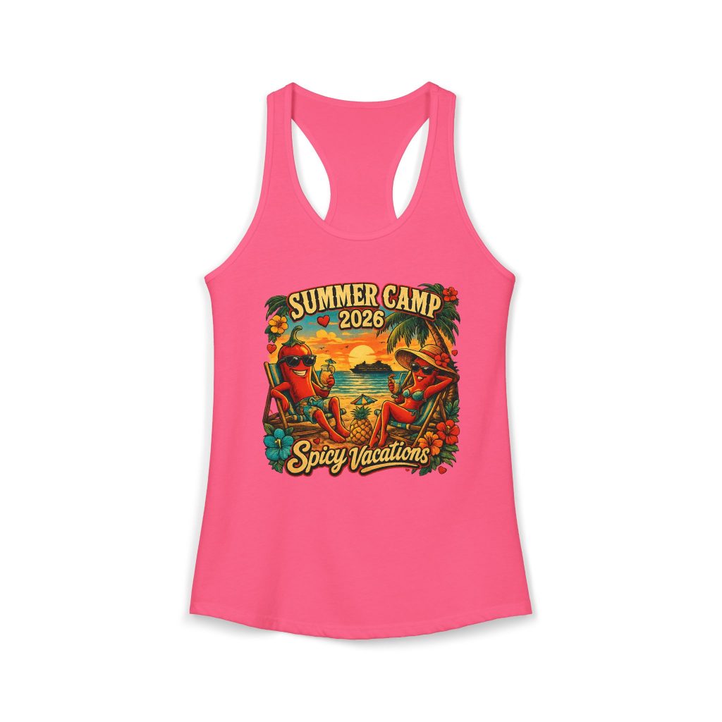Summer Camp 2026 Women's Racerback Tank - 7 Colors