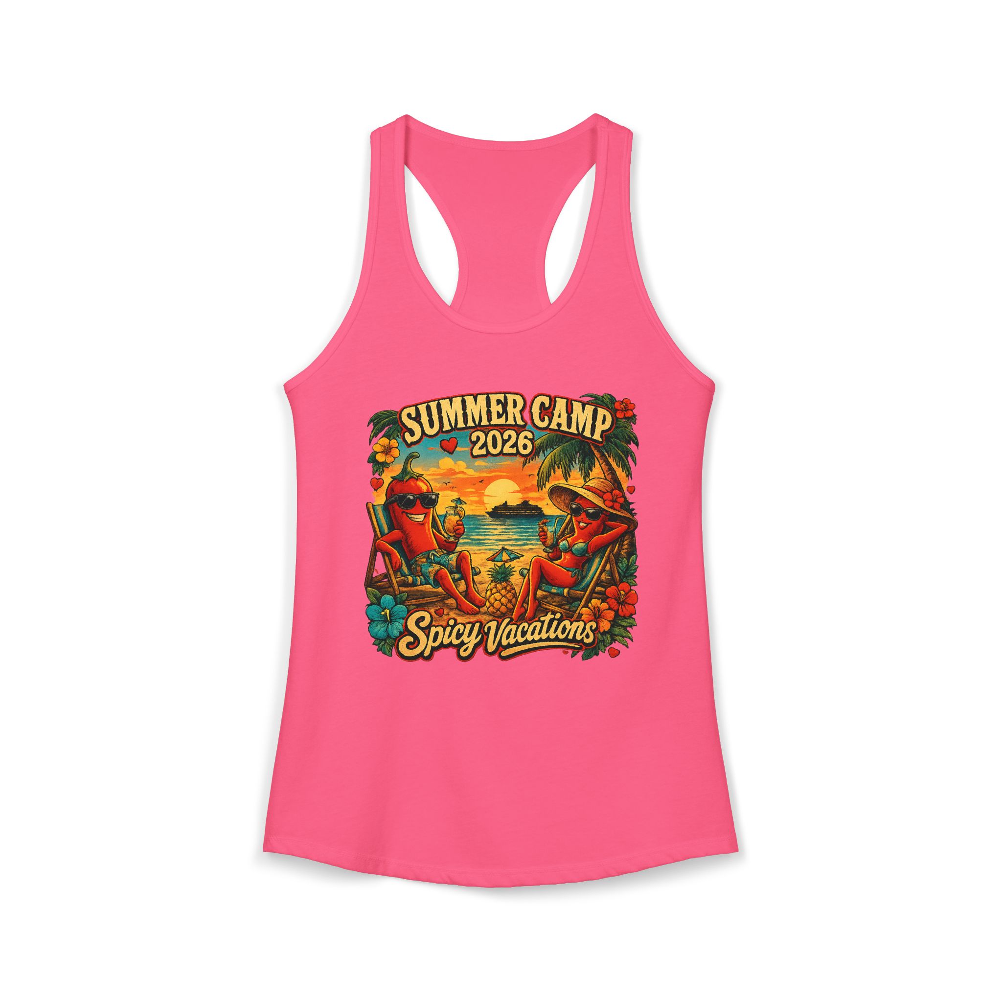 Summer Camp 2026 Women's Racerback Tank - 7 Colors