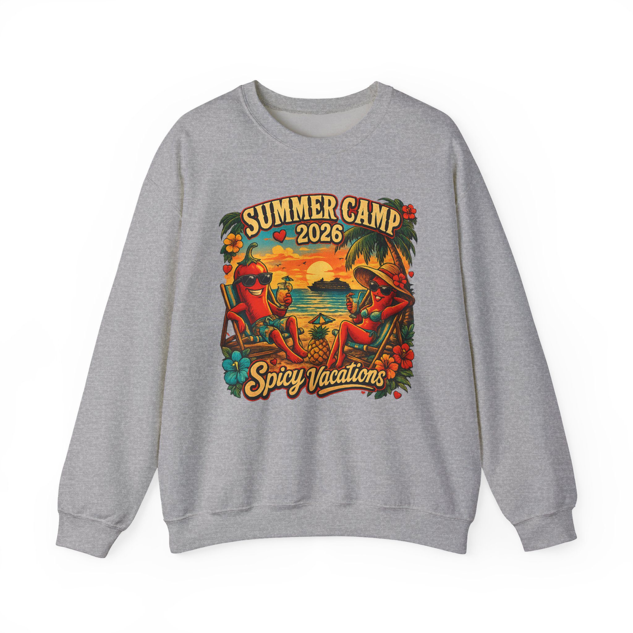 Unisex Crewneck Sweatshirt — "Summer Camp 2026" - 7 Colors - Image 2