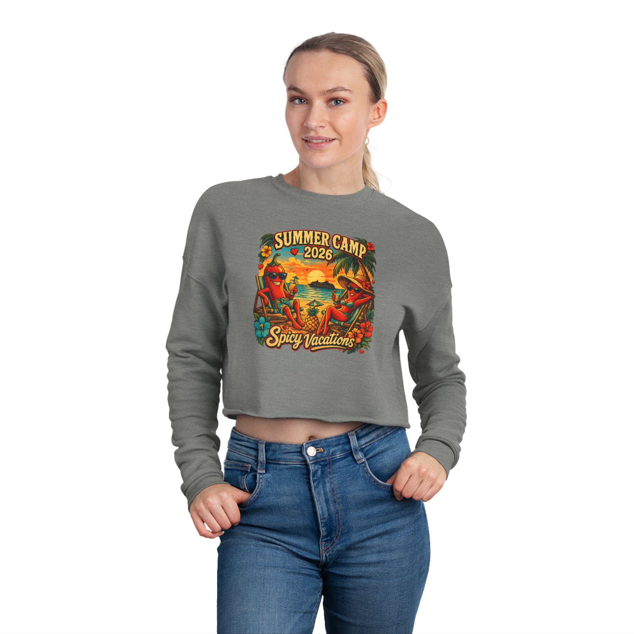 Cropped Sweatshirt — 'Summer Camp 2026' Spicy Vacations - Image 12