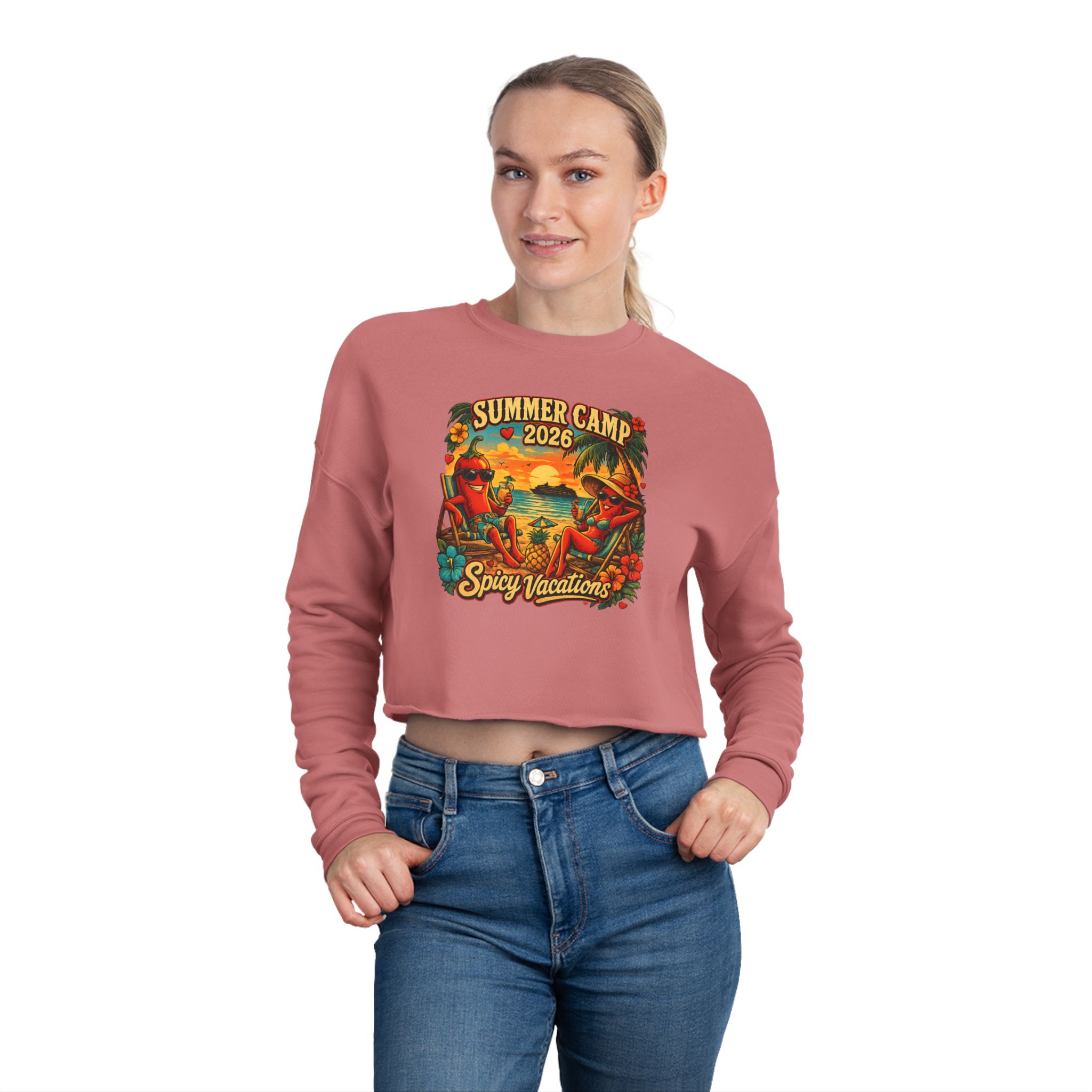 Cropped Sweatshirt — 'Summer Camp 2026' Spicy Vacations - Image 8