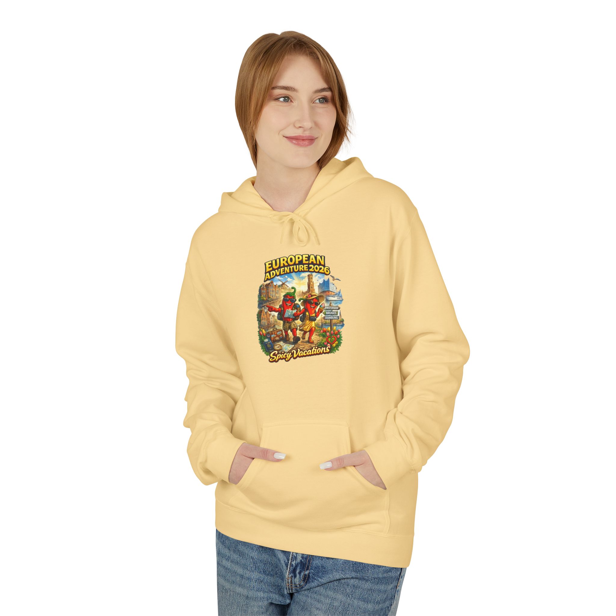 European Adventure 2026 Unisex Hoodie - 11 Colors - Image 11