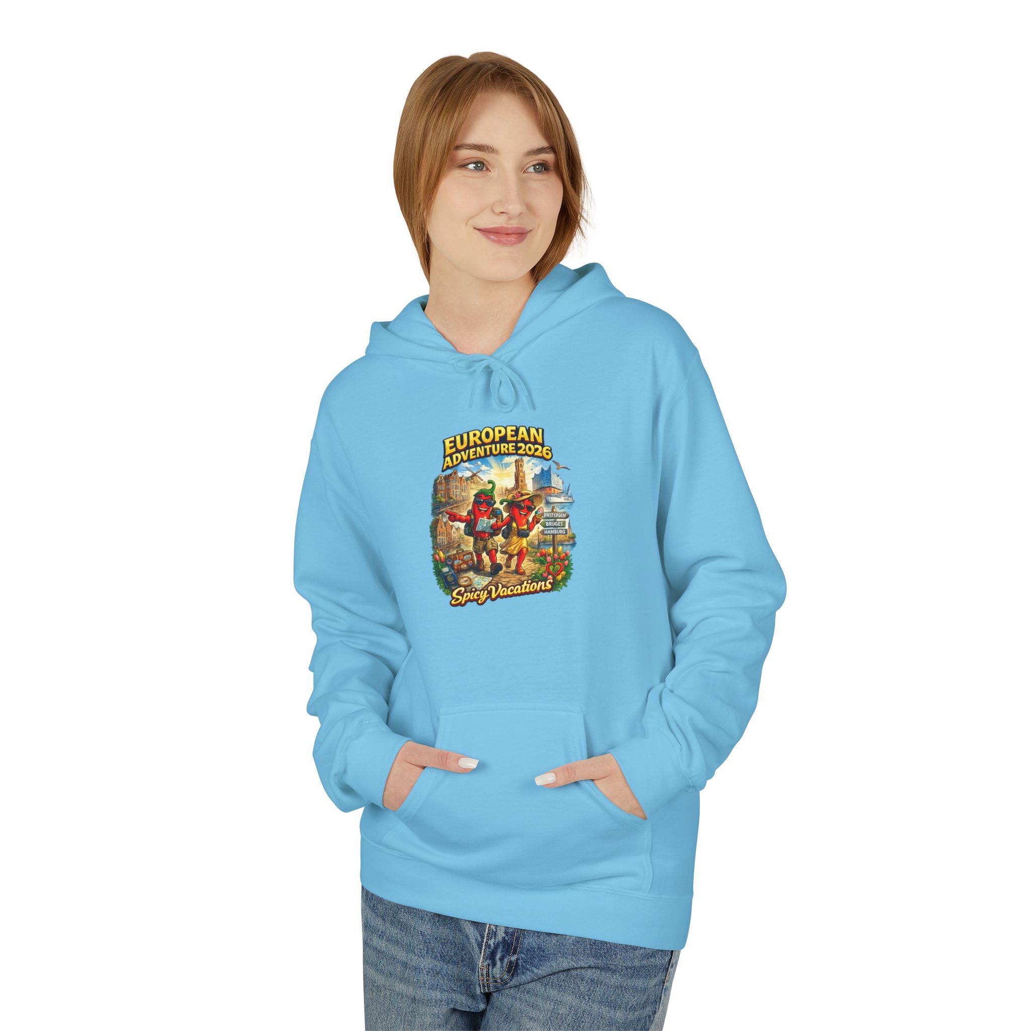 European Adventure 2026 Unisex Hoodie - 11 Colors - Image 23