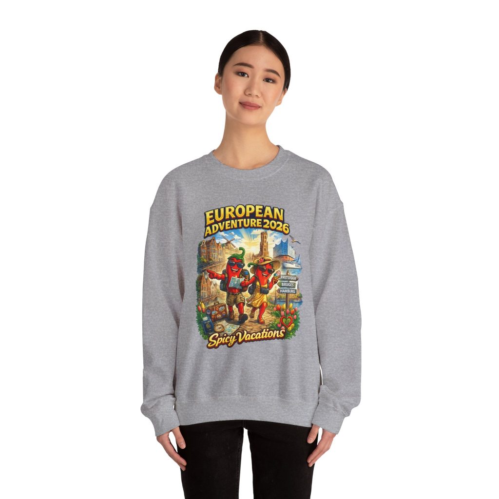 Unisex Crewneck Sweatshirt — "European Adventure 2026" - 7 Colors