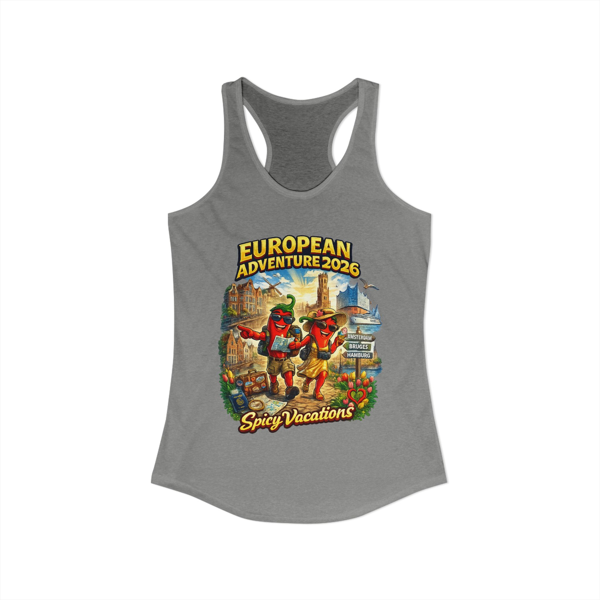European Adventure 2026 Women's Racerback Tank - 7 Colors - Image 10