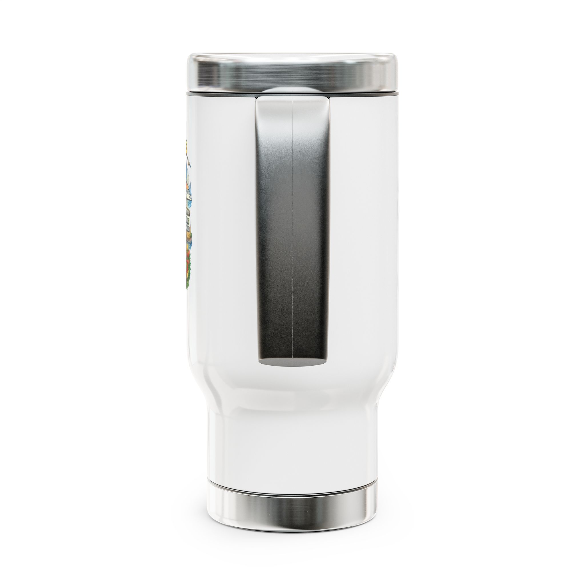 European Adventure 2026 Spicy Vacations Travel Mug — 14oz Stainless Steel with Handle - Image 4