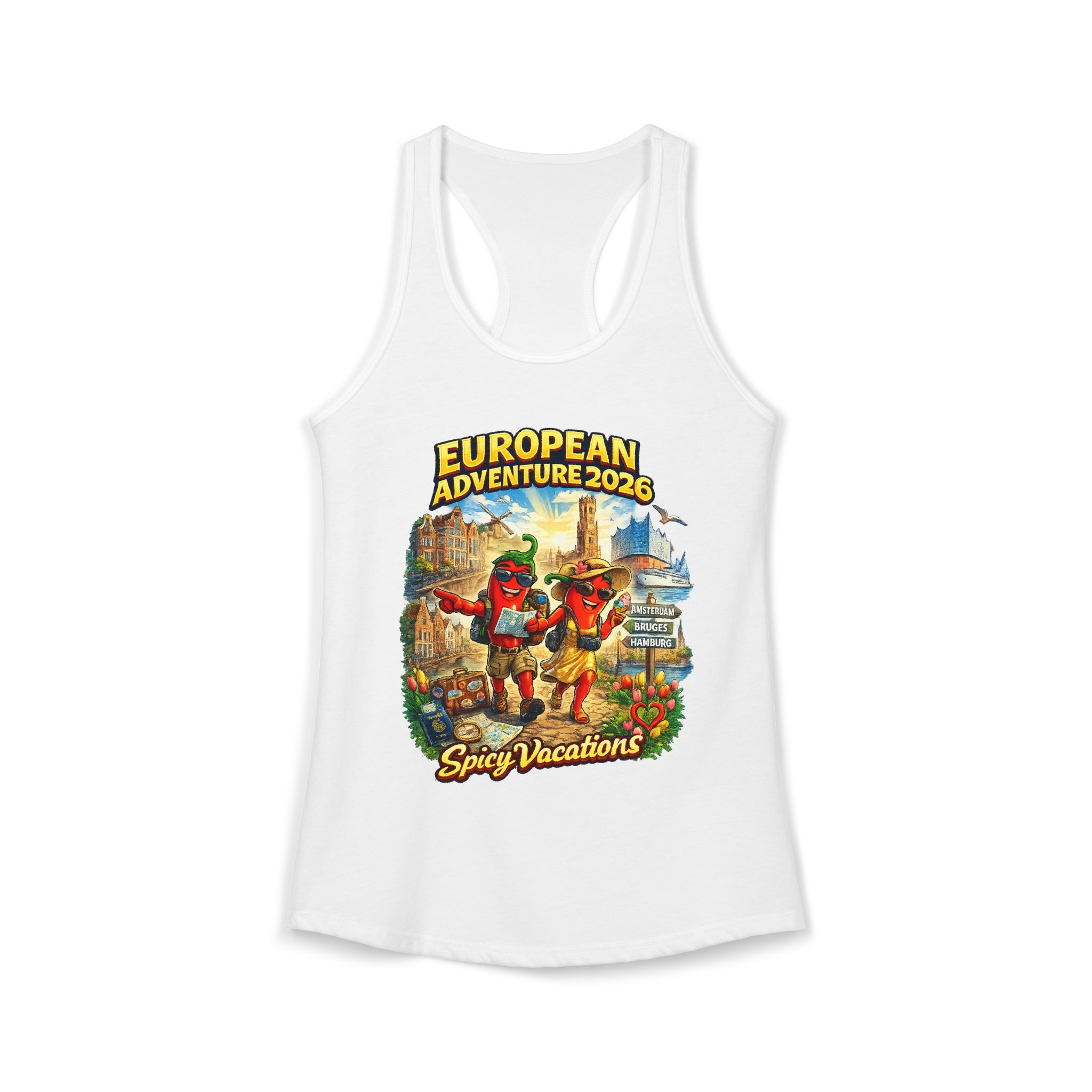 European Adventure 2026 Women's Racerback Tank - 7 Colors - Image 5