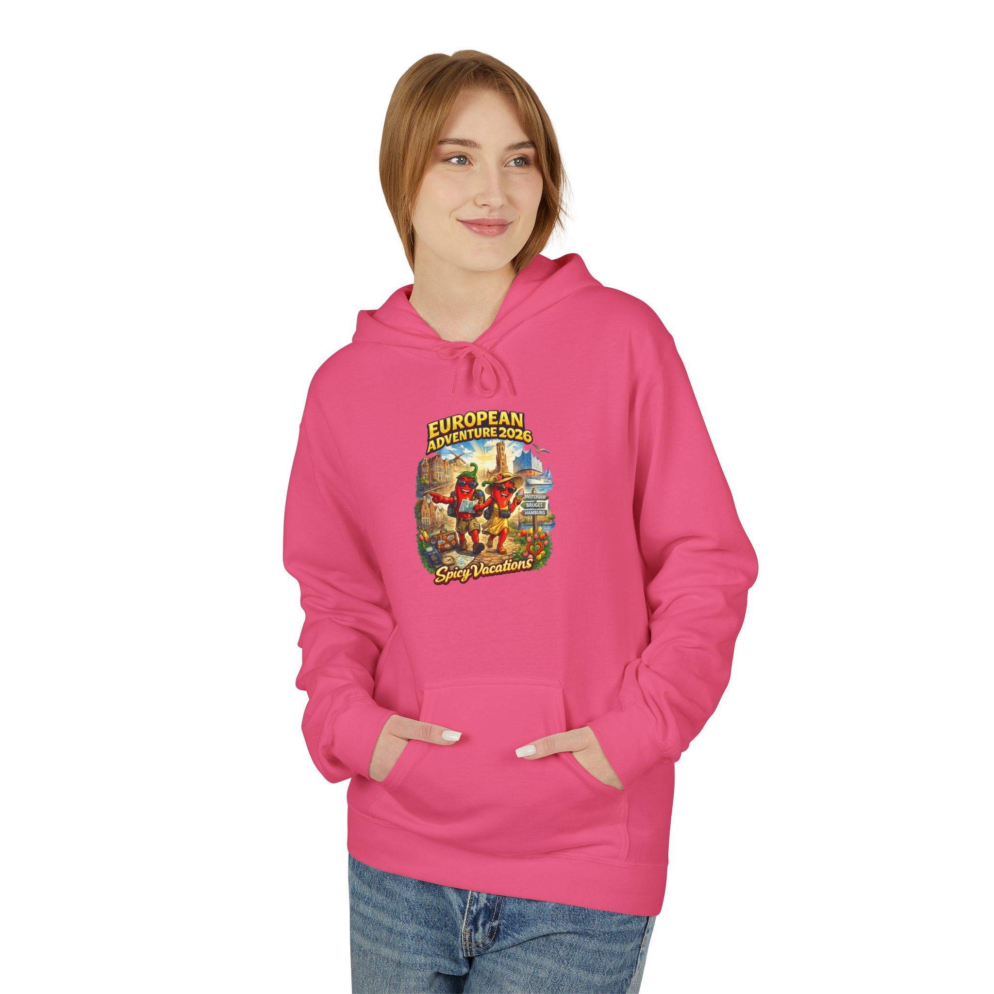 European Adventure 2026 Unisex Hoodie - 11 Colors - Image 39