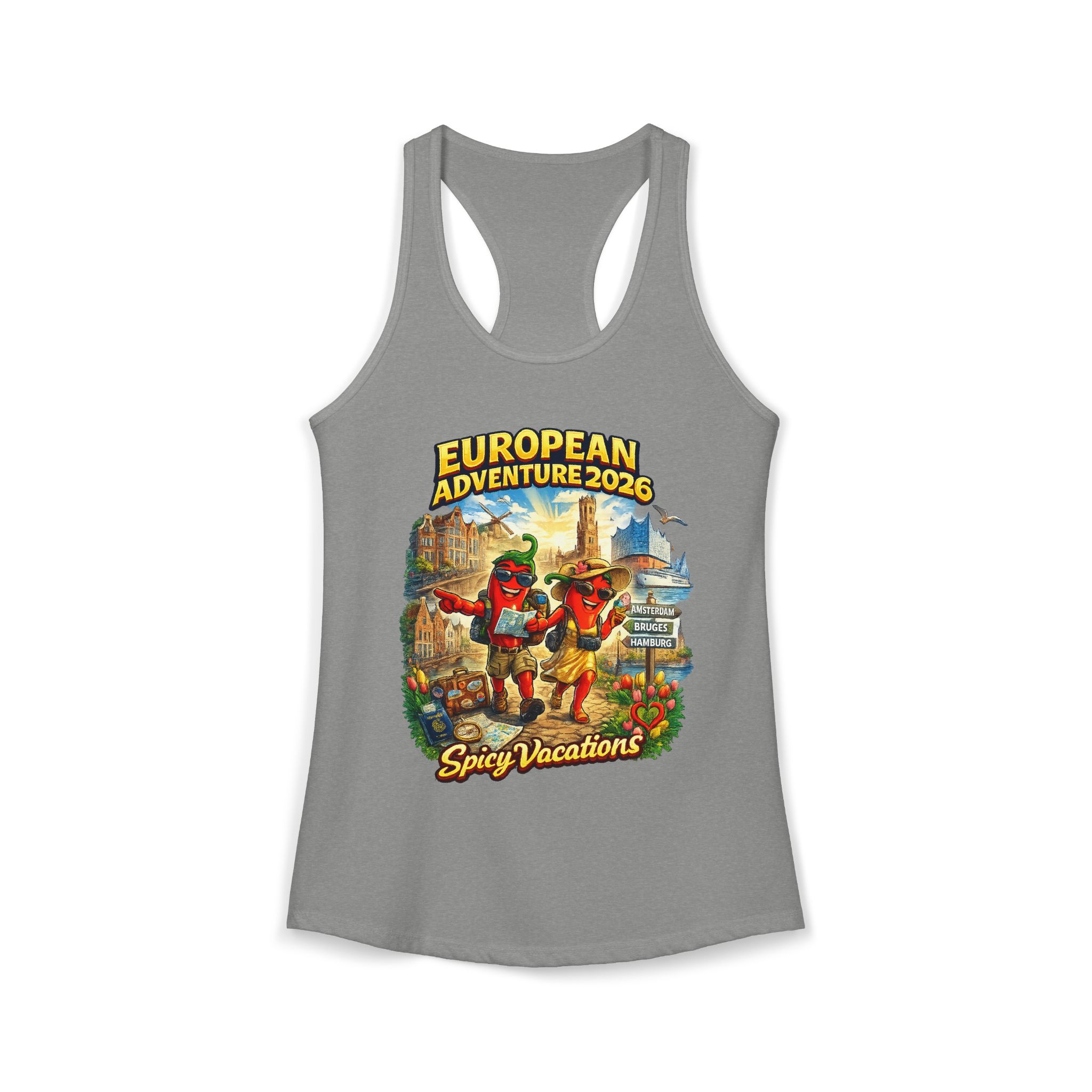 European Adventure 2026 Women's Racerback Tank - 7 Colors - Image 9