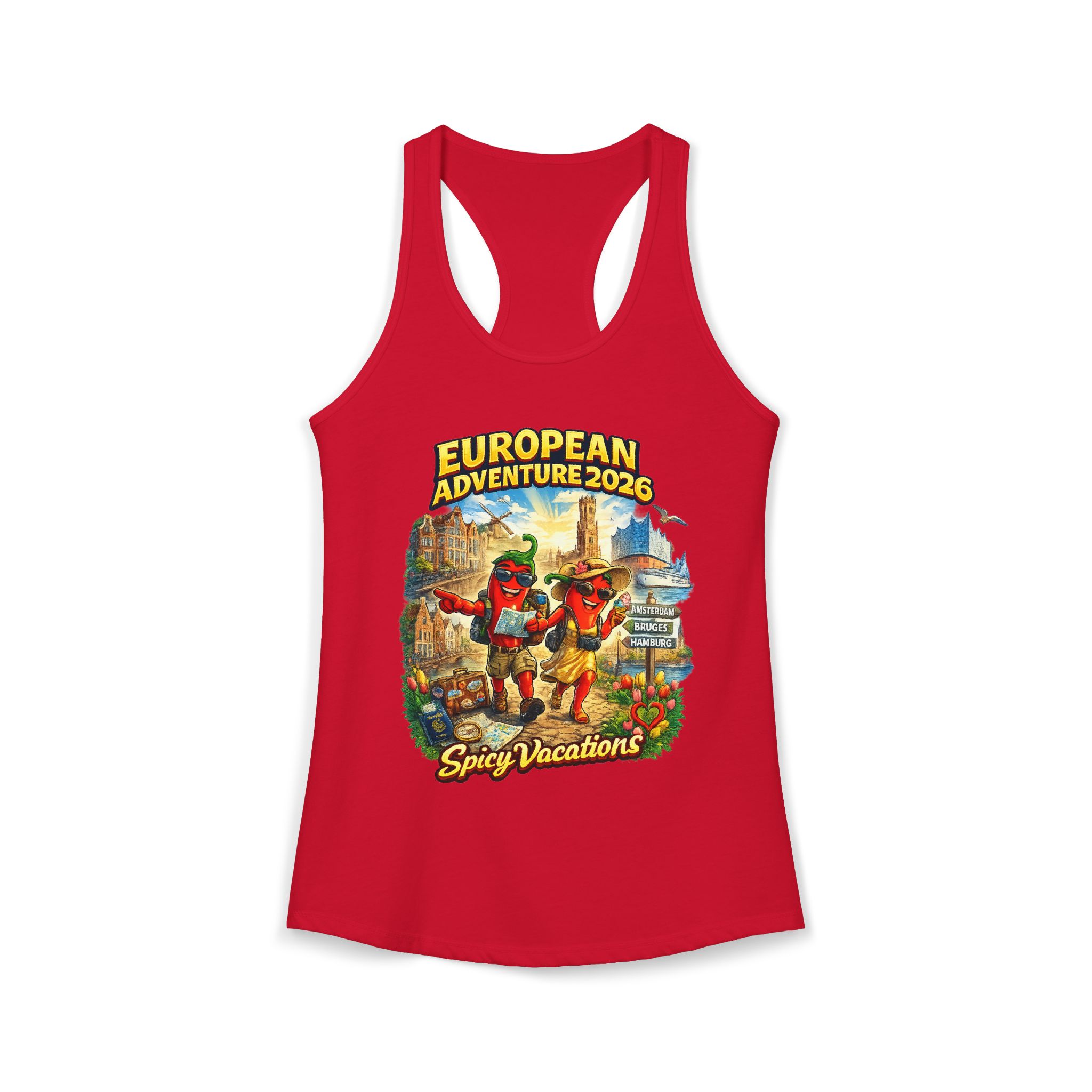 European Adventure 2026 Women's Racerback Tank - 7 Colors - Image 13