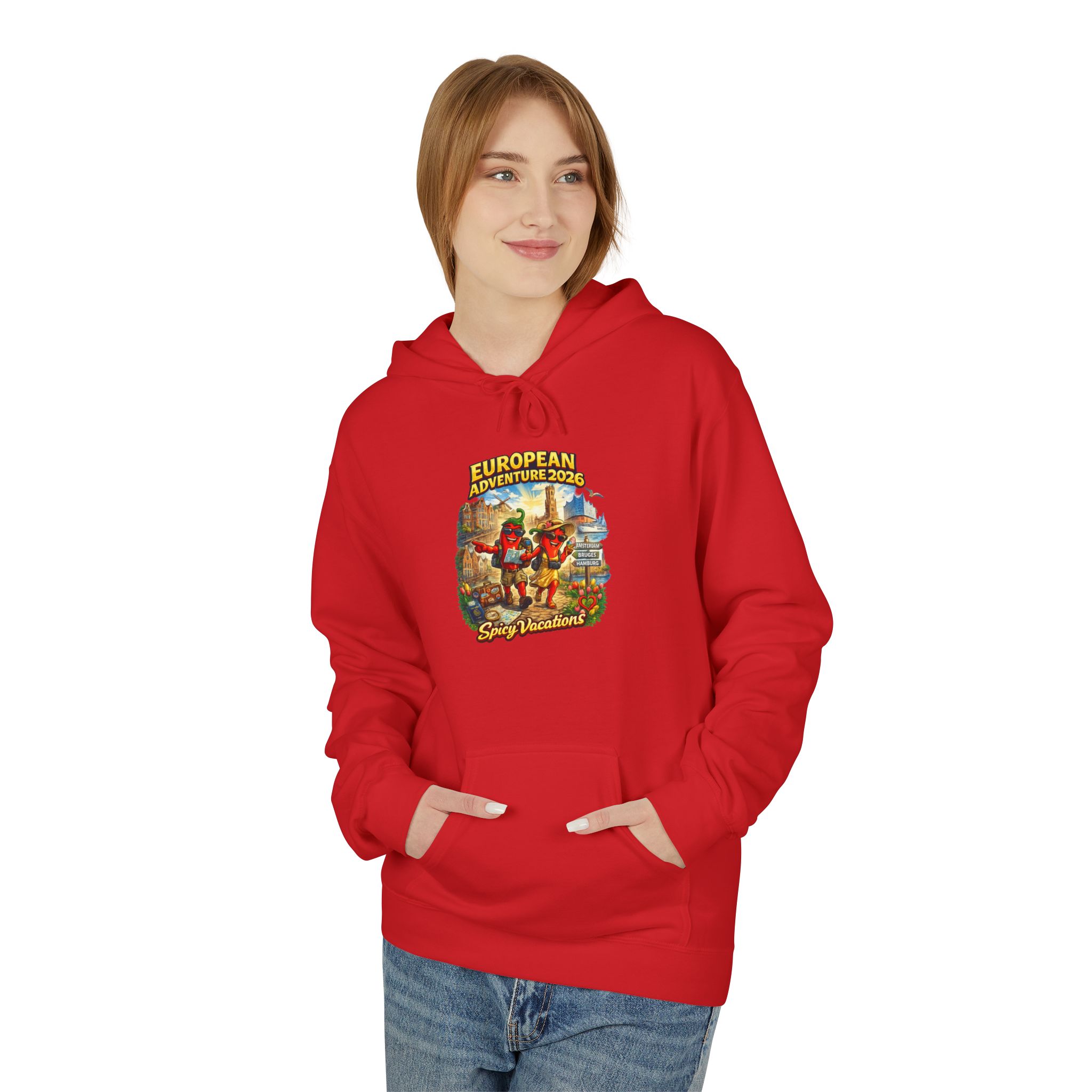 European Adventure 2026 Unisex Hoodie - 11 Colors - Image 43